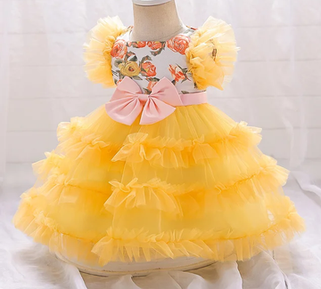 BABY GIRL FLASHY PUFFY DRESS