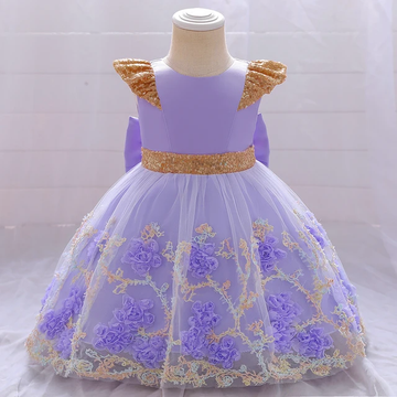 BABY GIRL FLOWER PARTY DRESS