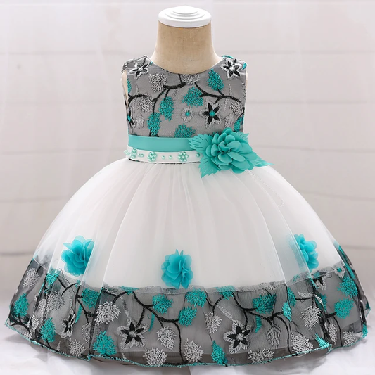 BABY GIRL FLOWER PARTY DRESS