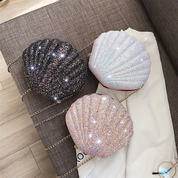 KID'S BLING SHELL CLUTCH