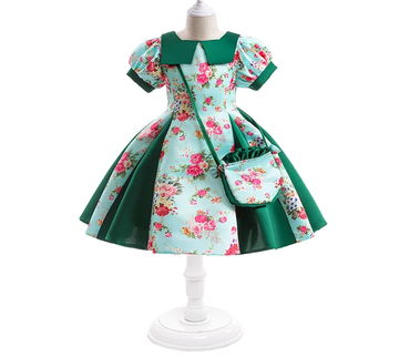 GIRL'S PRINTING FLOWER DRESS