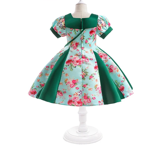 GIRL'S PRINTING FLOWER DRESS