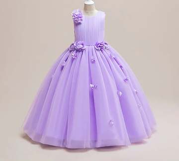 GIRL'S LUXURY FLOWER PARTY DRESS