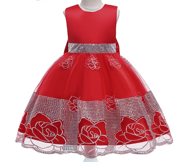 GIRL'S SUMMER EMBROIDERY FLOWER DRESS