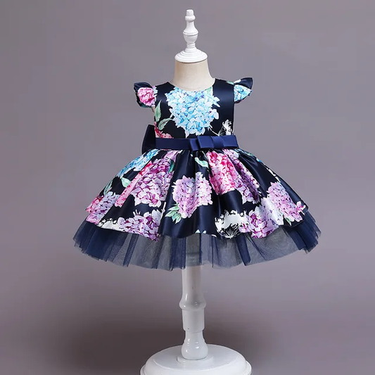 GIRL'S FLORAL PARTY DRESS