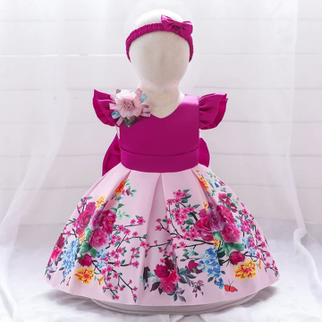 BABY INFANT FLOWER FANCY DRESS