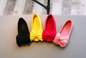 GIRL'S SUEDE BOW PRINCESS CASUAL SHOES