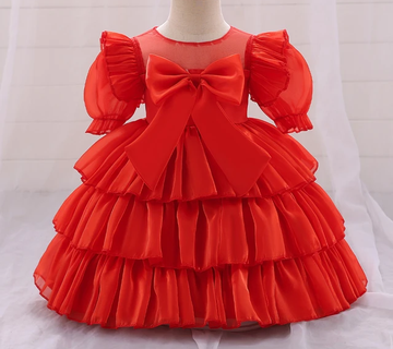 BABY GIRL FLUFFY DRESS