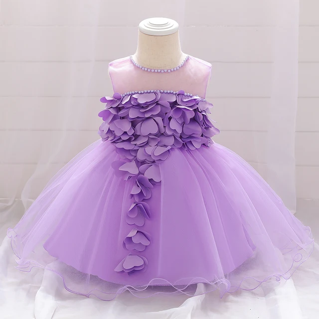 BABY GIRL CUTE FLOWER PARTY DRESS