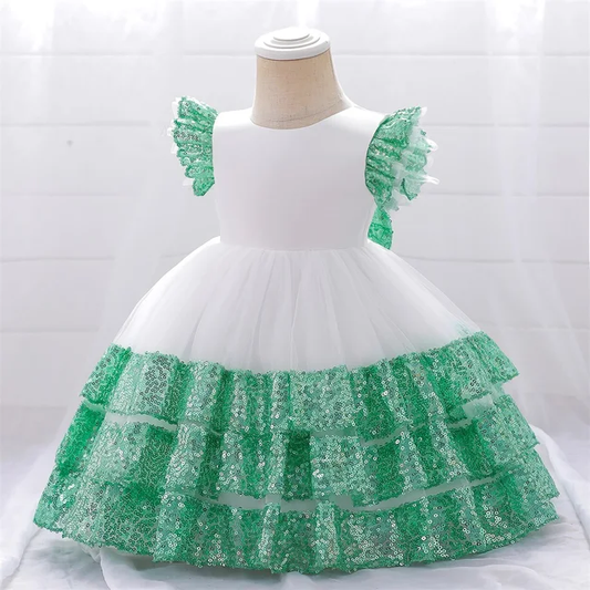 BABY GIRL SEQUIN PARTY DRESS