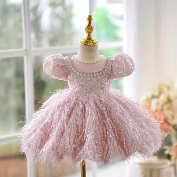 BABY & TODDLER BEADED CUTE SHINING DRESS