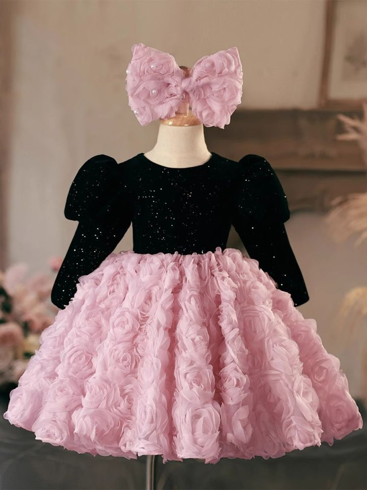 GIRL'S PRINCESS LUXURY FLUFFY PARTY DRESS