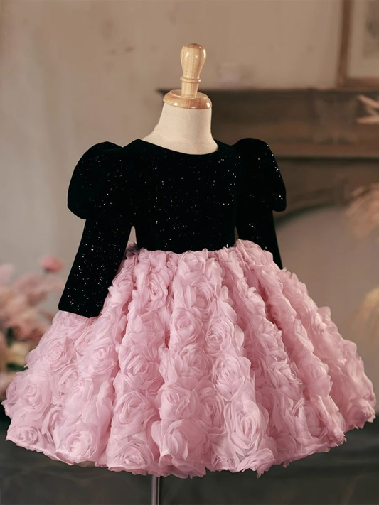 GIRL'S PRINCESS LUXURY FLUFFY PARTY DRESS