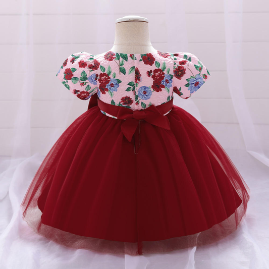 BABY GIRL FLOWER PARTY DRESS