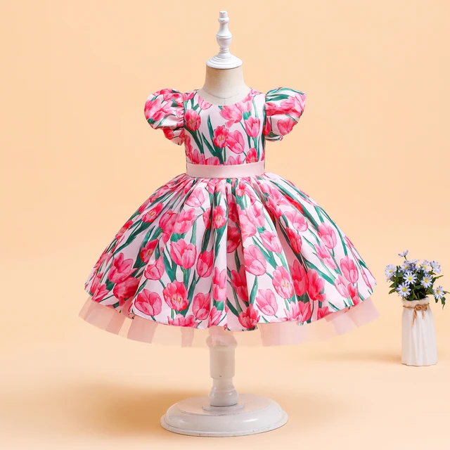 GIRL'S FLOWER PARTY DRESS