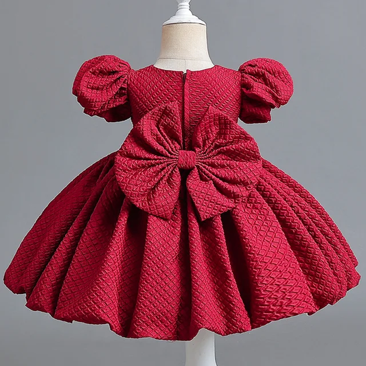 BABY GIRL BIG BOW LOVELY DRESS