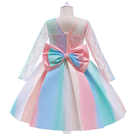 GIRL'S COLORFUL PARTY DRESS