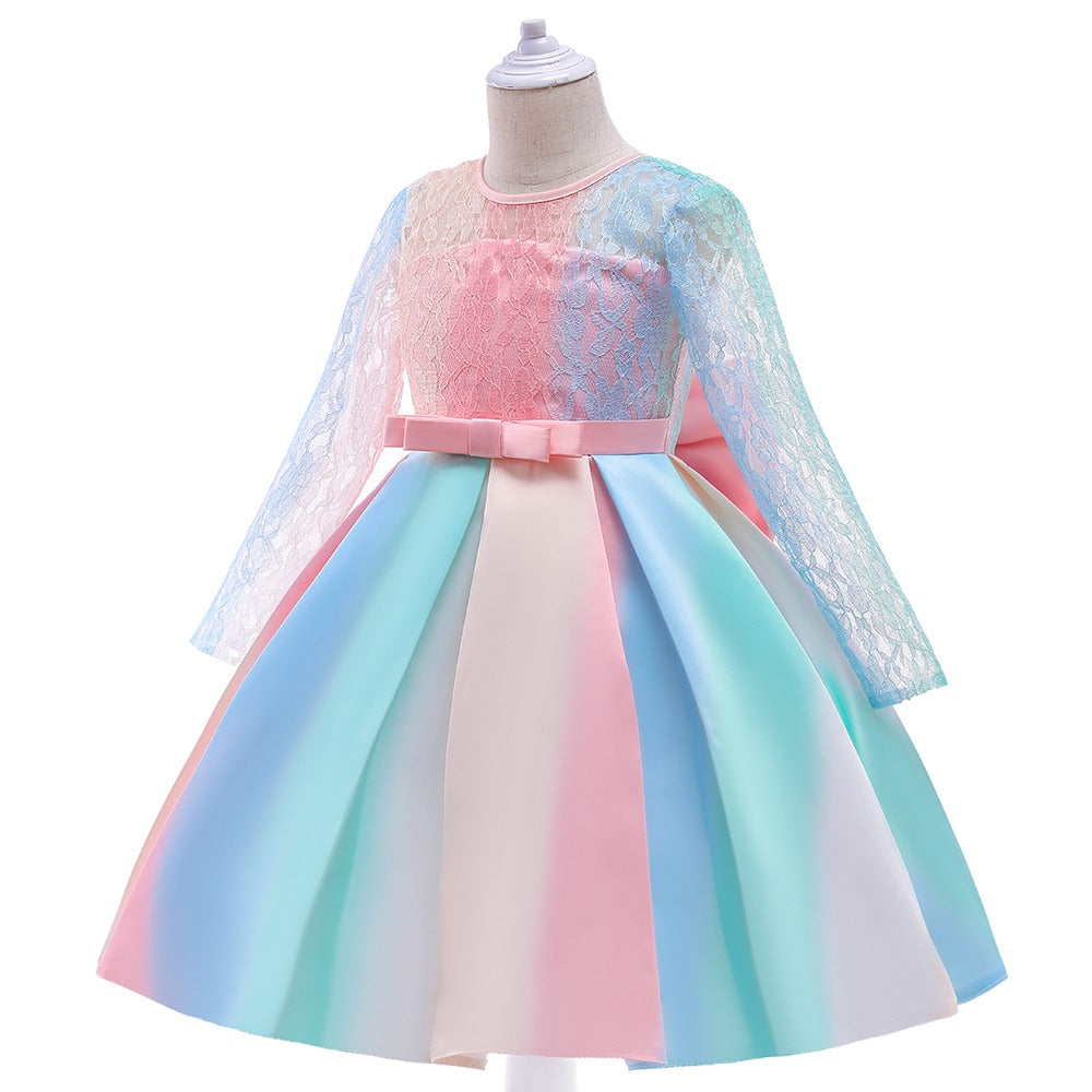 GIRL'S COLORFUL PARTY DRESS