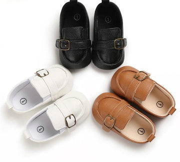 BABY BOY SOFT LEATHER MOCCASINS