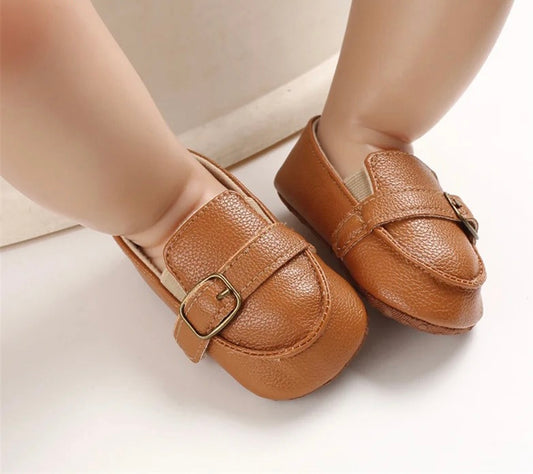 BABY BOY SOFT LEATHER MOCCASINS