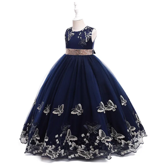 GIRL'S LONG FAIRY BUTTERFLY DRESS