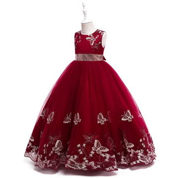 GIRL'S LONG FAIRY BUTTERFLY DRESS