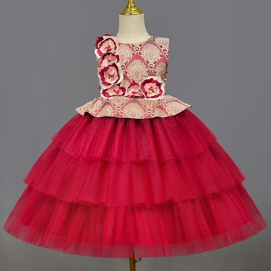 GIRL'S FLUFFY PARTY DRESS