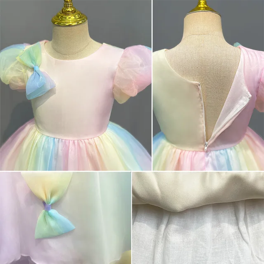 BABY GIRL RAINBOW CANDY DRESS