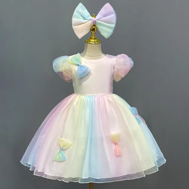 BABY GIRL RAINBOW CANDY DRESS