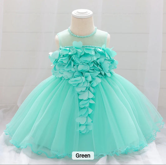 BABY GIRL CUTE FLOWER PARTY DRESS