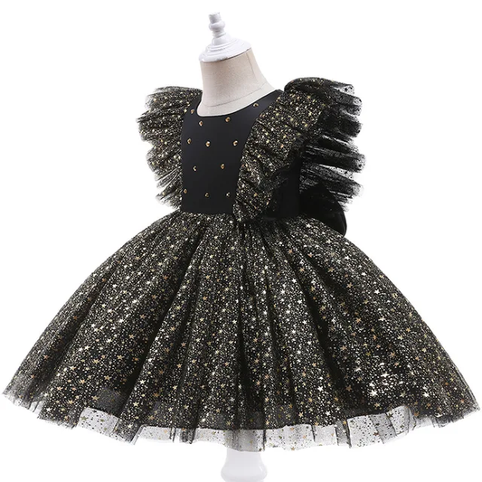 BABY GIRL SEQUIN TUTU LACE MESH DRESS