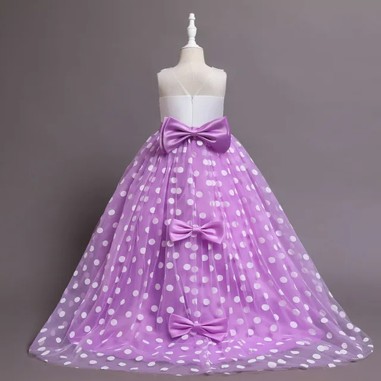 GIRL'S DOT VANITY BALL GOWN